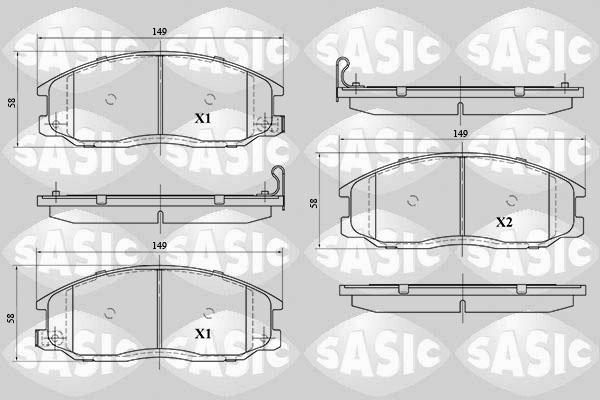 Sasic 6216093 - Гальмівні колодки, дискові гальма avtolavka.club