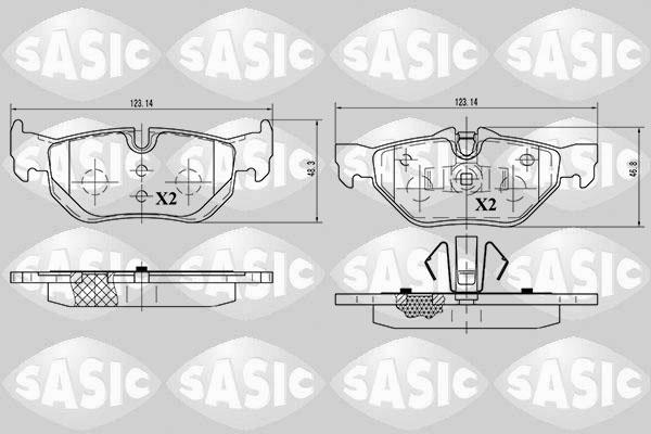 Sasic 6216012 - Гальмівні колодки, дискові гальма avtolavka.club