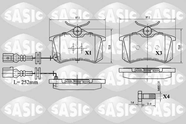 Sasic 6216077 - Гальмівні колодки, дискові гальма avtolavka.club