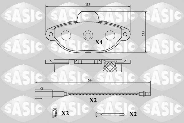 Sasic 6216194 - Гальмівні колодки, дискові гальма avtolavka.club