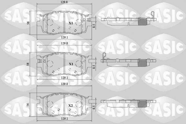 Sasic 6216198 - Гальмівні колодки, дискові гальма avtolavka.club