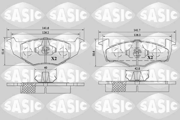 Sasic 6216145 - Гальмівні колодки, дискові гальма avtolavka.club