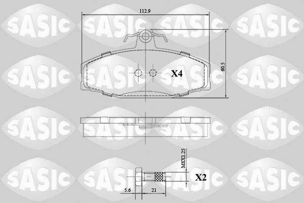 Sasic 6216141 - Гальмівні колодки, дискові гальма avtolavka.club