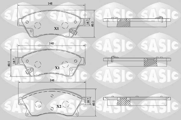 Sasic 6216215 - Гальмівні колодки, дискові гальма avtolavka.club