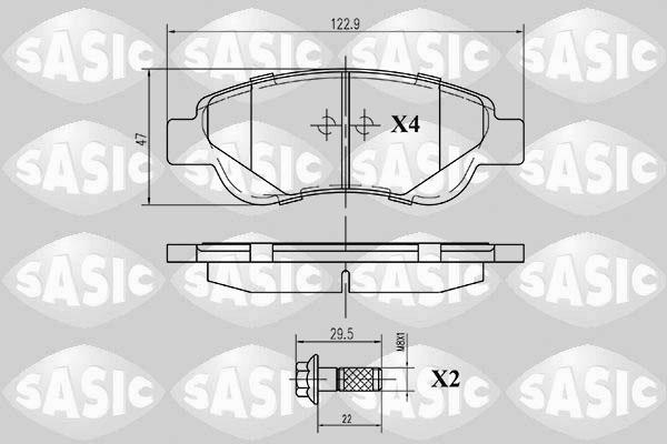 Sasic 6210006 - Гальмівні колодки, дискові гальма avtolavka.club