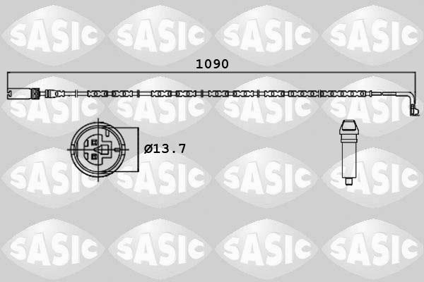 Sasic 6236001 - Сигналізатор, знос гальмівних колодок avtolavka.club