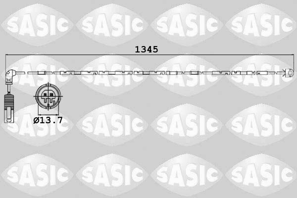 Sasic 6236012 - Сигналізатор, знос гальмівних колодок avtolavka.club