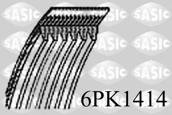 Sasic 6PK1414 - Поліклиновий ремінь avtolavka.club