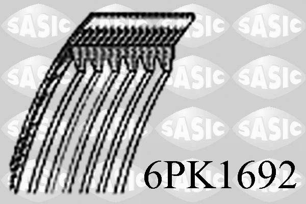 Sasic 6PK1692 - Поліклиновий ремінь avtolavka.club