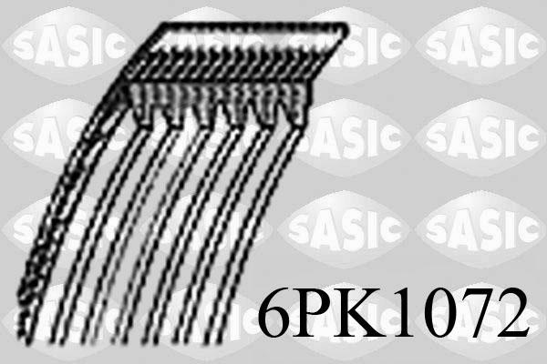 Sasic 6PK1072 - Поліклиновий ремінь avtolavka.club