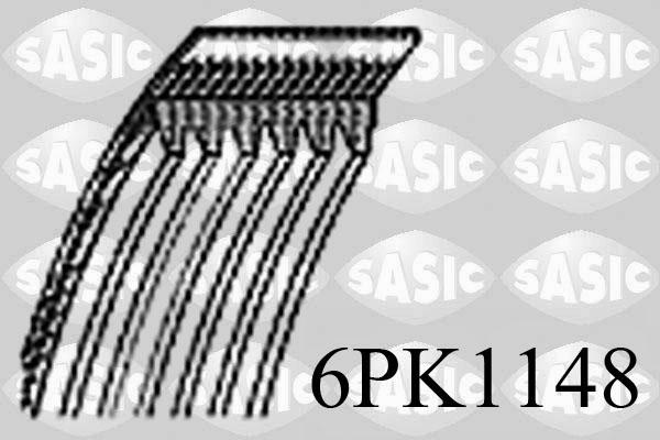 Sasic 6PK1148 - Поліклиновий ремінь avtolavka.club