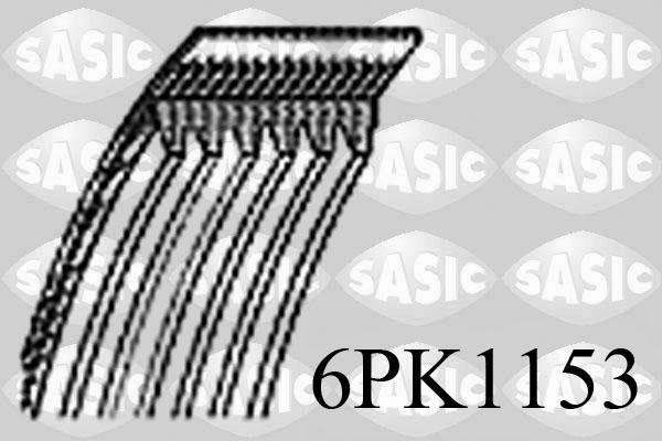 Sasic 6PK1153 - Поліклиновий ремінь avtolavka.club