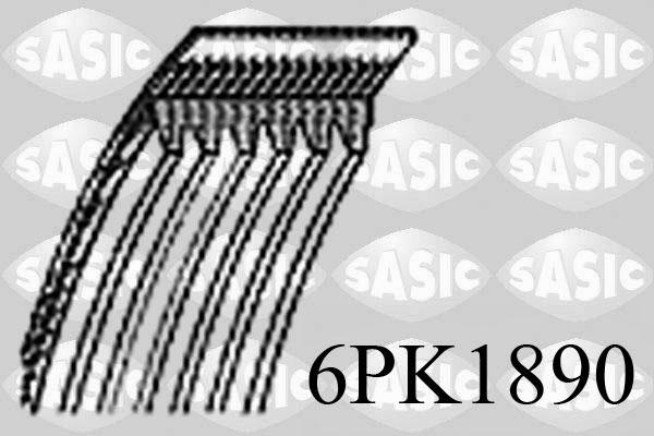 Sasic 6PK1890 - Поліклиновий ремінь avtolavka.club