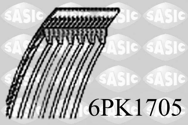 Sasic 6PK1705 - Поліклиновий ремінь avtolavka.club