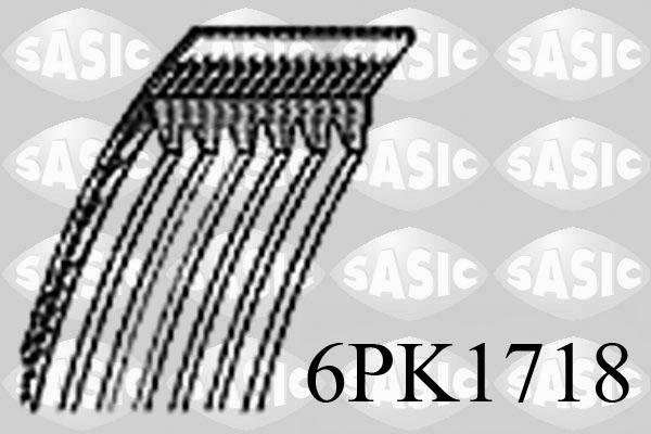 Sasic 6PK1718 - Поліклиновий ремінь avtolavka.club