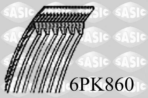 Sasic 6PK860 - Поліклиновий ремінь avtolavka.club