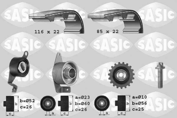 Sasic 1756011 - Комплект ременя ГРМ avtolavka.club