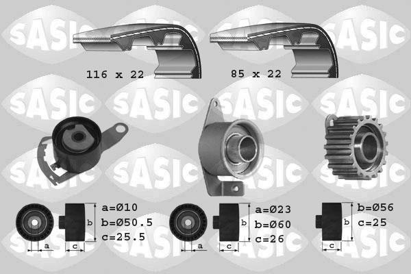 Sasic 1756012 - Комплект ременя ГРМ avtolavka.club