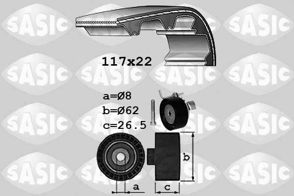 Sasic 1756080 - Комплект ременя ГРМ avtolavka.club