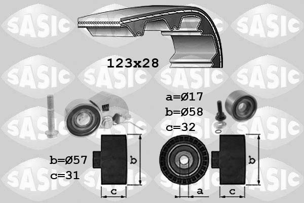 Sasic 1756030 - Комплект ременя ГРМ avtolavka.club