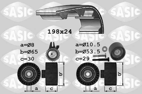 Sasic 1756025 - Комплект ременя ГРМ avtolavka.club