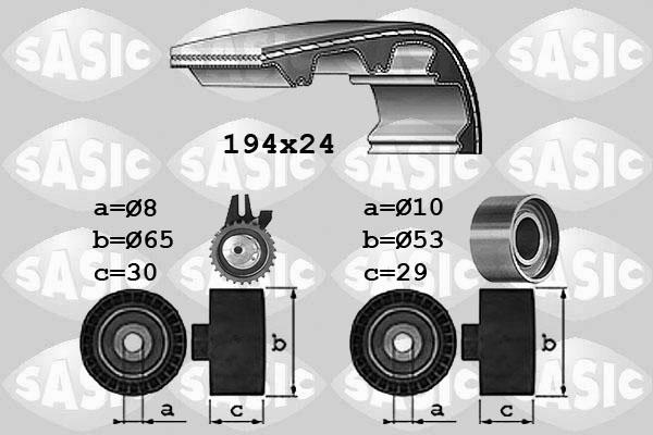 Sasic 1756027 - Комплект ременя ГРМ avtolavka.club