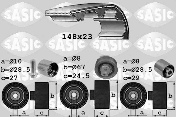 Sasic 1756074 - Комплект ременя ГРМ avtolavka.club