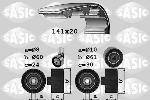 Sasic 1750044 - Комплект ременя ГРМ avtolavka.club