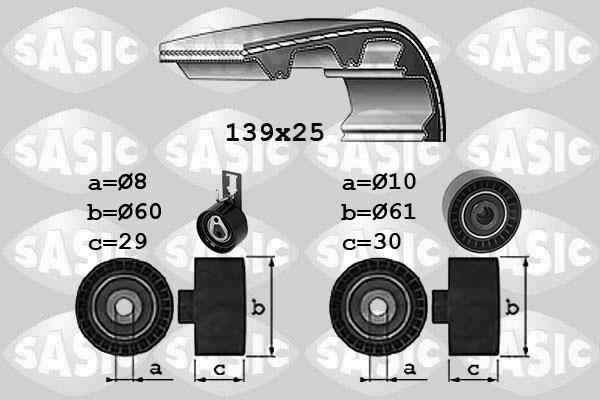 Sasic 1750042 - Комплект ременя ГРМ avtolavka.club