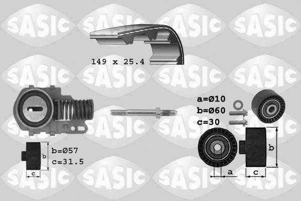 Sasic 1750004 - Комплект ременя ГРМ avtolavka.club