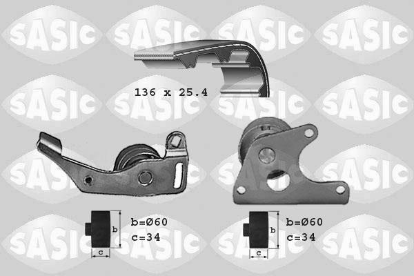 Sasic 1750001 - Комплект ременя ГРМ avtolavka.club