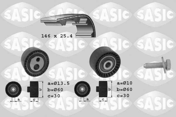 Sasic 1750013 - Комплект ременя ГРМ avtolavka.club