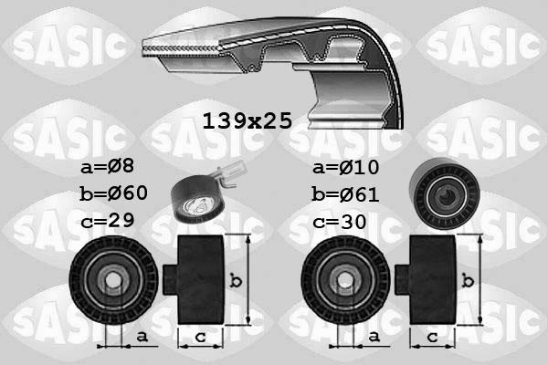 Sasic 1750038 - Комплект ременя ГРМ avtolavka.club