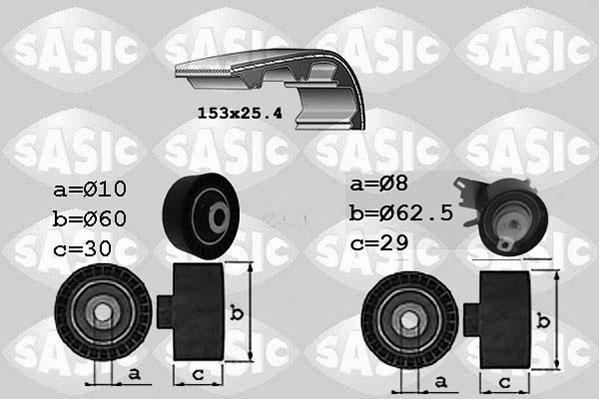 Sasic 1750028 - Комплект ременя ГРМ avtolavka.club