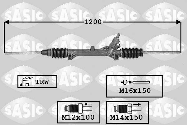 Sasic 7006099 - Рульовий механізм, рейка avtolavka.club