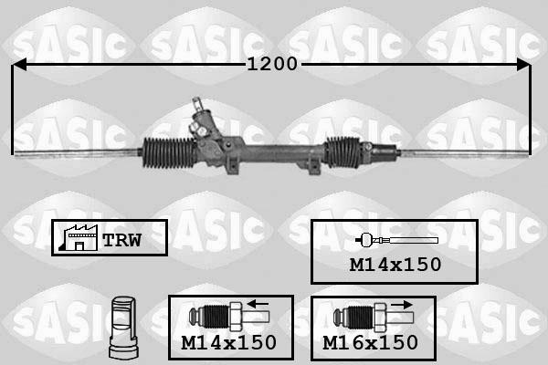 Sasic 7006091 - Рульовий механізм, рейка avtolavka.club