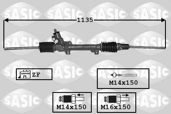 Sasic 7006097 - Рульовий механізм, рейка avtolavka.club