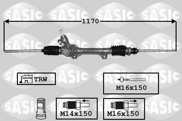 Sasic 7006041 - Рульовий механізм, рейка avtolavka.club