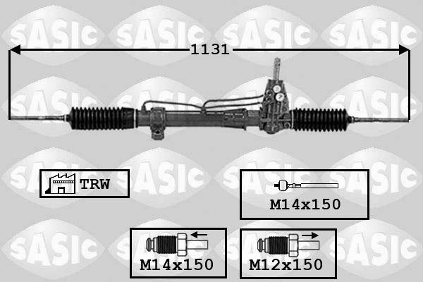 Sasic 7006054 - Рульовий механізм, рейка avtolavka.club