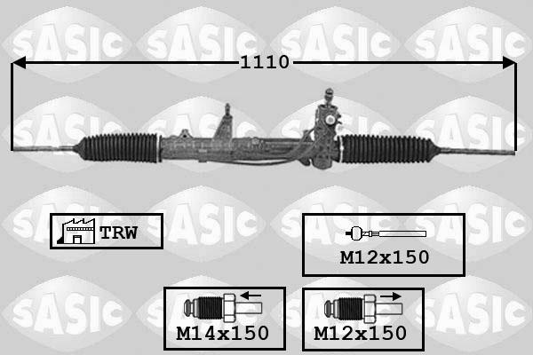 Sasic 7006055 - Рульовий механізм, рейка avtolavka.club