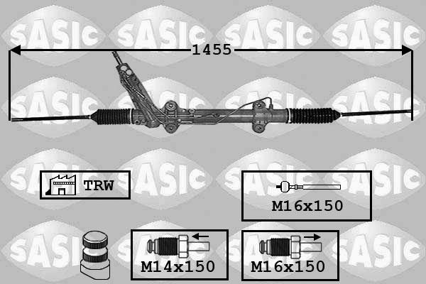 Sasic 7006050 - Рульовий механізм, рейка avtolavka.club