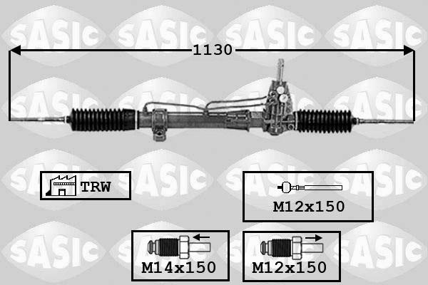 Sasic 7006057 - Рульовий механізм, рейка avtolavka.club