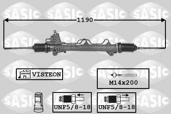 Sasic 7006069 - Рульовий механізм, рейка avtolavka.club