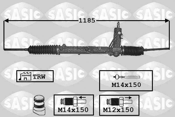 Sasic 7006060 - Рульовий механізм, рейка avtolavka.club