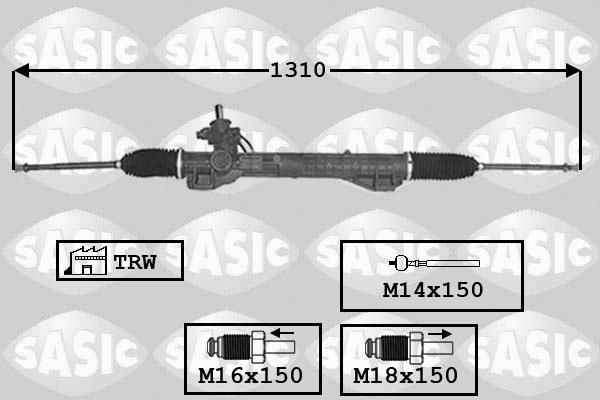 Sasic 7006061 - Рульовий механізм, рейка avtolavka.club