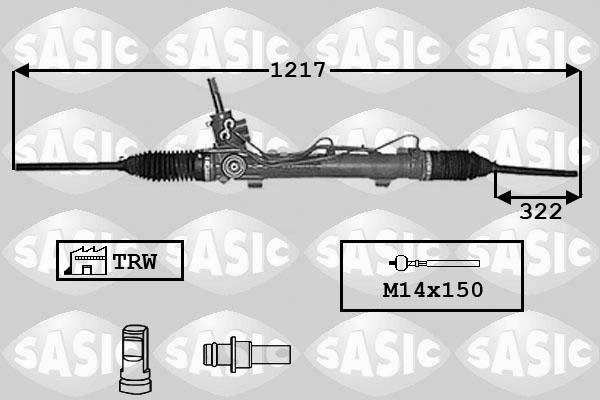 Sasic 7006019 - Рульовий механізм, рейка avtolavka.club