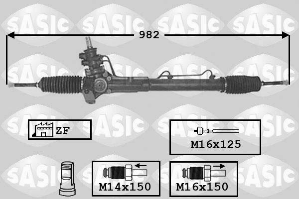 Sasic 7006014 - Рульовий механізм, рейка avtolavka.club