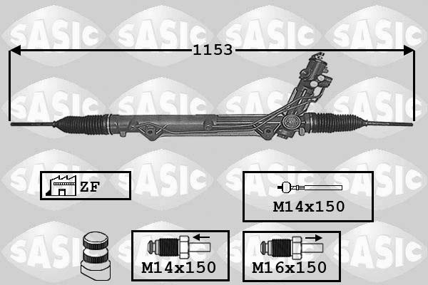 Sasic 7006017 - Рульовий механізм, рейка avtolavka.club