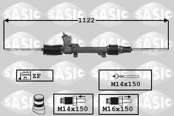 Sasic 7006082 - Рульовий механізм, рейка avtolavka.club