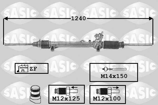 Sasic 7006034 - Рульовий механізм, рейка avtolavka.club